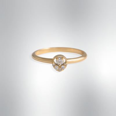 SINGLE DIAMOND MOTIF RING | PETITE HAALA